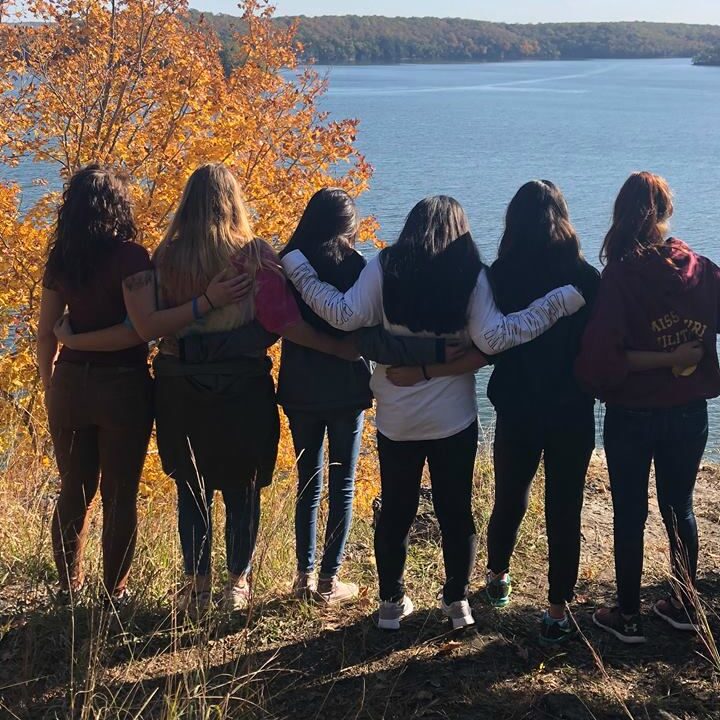 girls facing lake (1)
